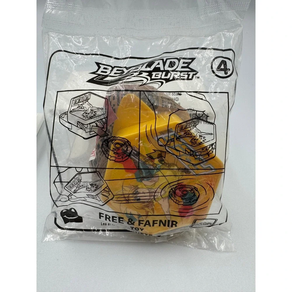 McDonalds 2020 Beyblade Burst Free & Fafnir Happy Meal Toy 4 New Sealed